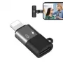Adattatore OTG PULUZ da Lightning a USB-C per iPhone, nero (PU649B)
