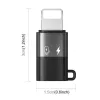 Adattatore OTG PULUZ da Lightning a USB-C per iPhone, nero (PU649B)