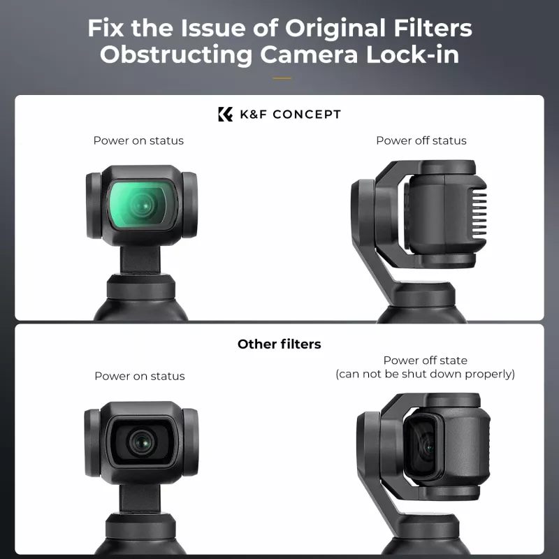 K&F Concept Filtro Black Diffusion 1/4 per DJI Osmo Pocket 3 (KF01.2533)