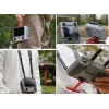 SUNNYLIFE cinghia per collo e spalla per telecomando DJI RC 2 / RC 1 - tessuto in nylon nero con ganci in lega di alluminio