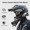 PULUZ supporto mento per casco moto per GoPro Hero 12 11 Mini 10 9 8 7 6 5 4 3+ Max - PU927B