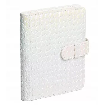 LOVEINSTANT kit 2-in-1: custodia per Fujifilm Instax Mini 12 + album fotografico per 64 foto / bianco