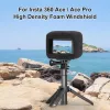 PULUZ copertura in schiuma paravento per Insta360 Ace Pro / Insta360 Ace (nero)