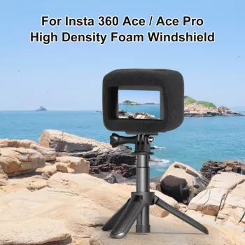 PULUZ copertura in schiuma paravento per Insta360 Ace Pro / Insta360 Ace (nero)