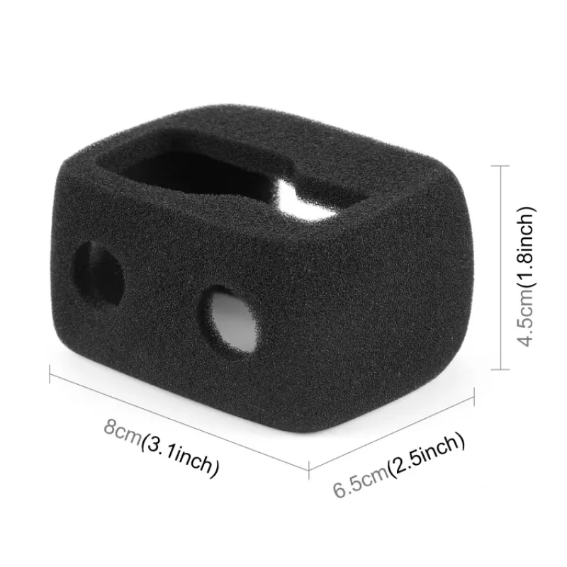 PULUZ copertura in schiuma paravento per Insta360 Ace Pro / Insta360 Ace (nero)