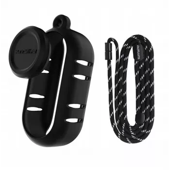 SUNNYLIFE Custodia protettiva in silicone con copriobiettivo per Insta360 Go 3s - nero