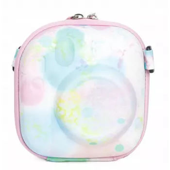LOVEINSTANT Custodia protettiva per Fujifilm Instax Mini 99/12/11/9/8/7+/40, pelle PU multicolore con effetto sfumato
