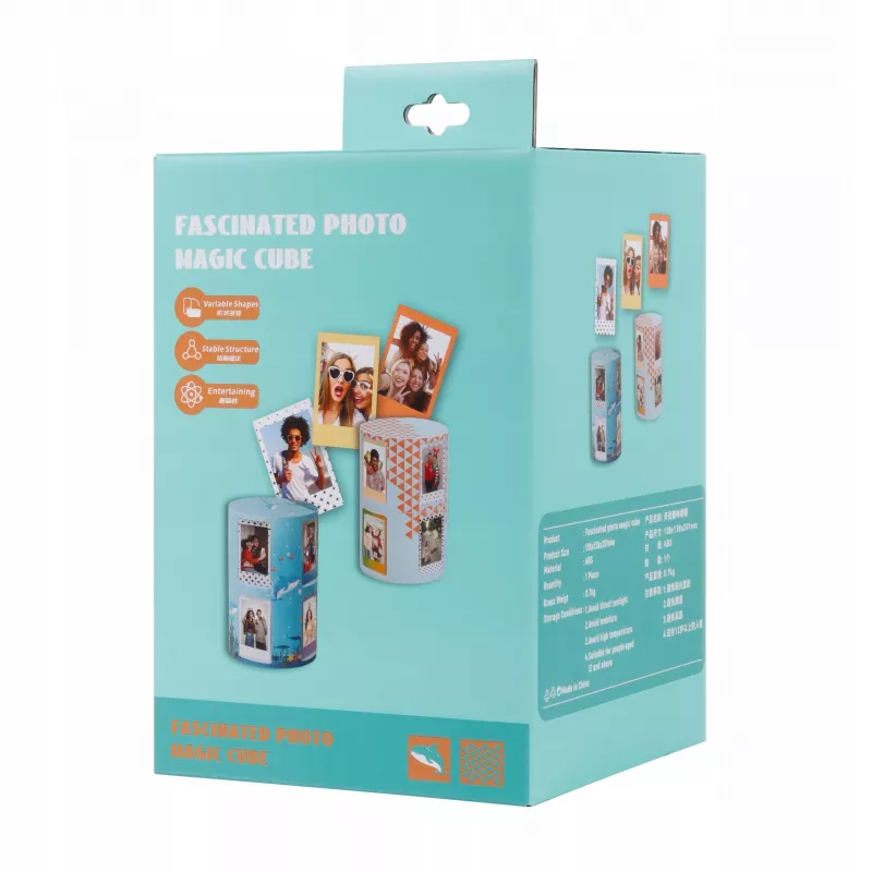LOVEINSTANT Cornice portafoto pieghevole a cubo per 24 stampe Instax Mini - Sea Blue
