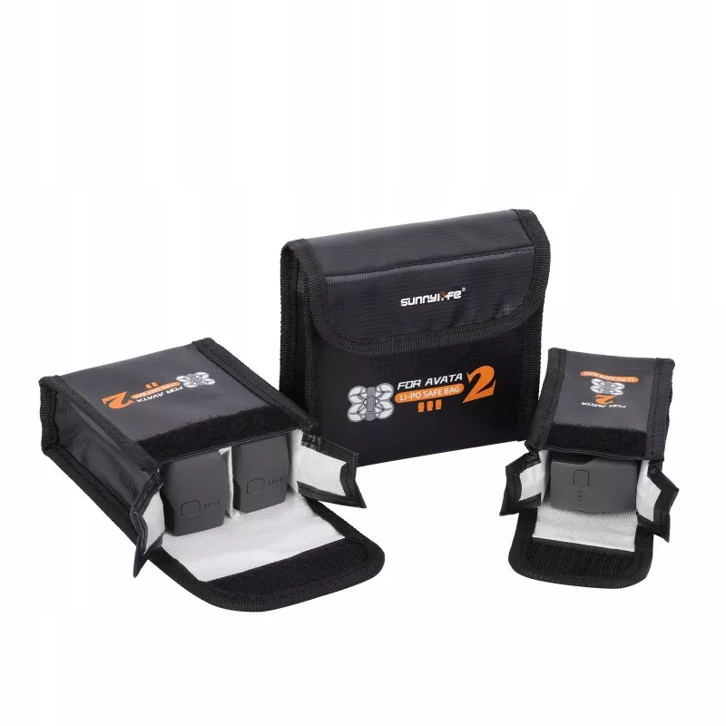 Sunnylife Borsa ignifuga per batteria DJI Avata 2 (contiene 2 batterie) AT2-DC782-2