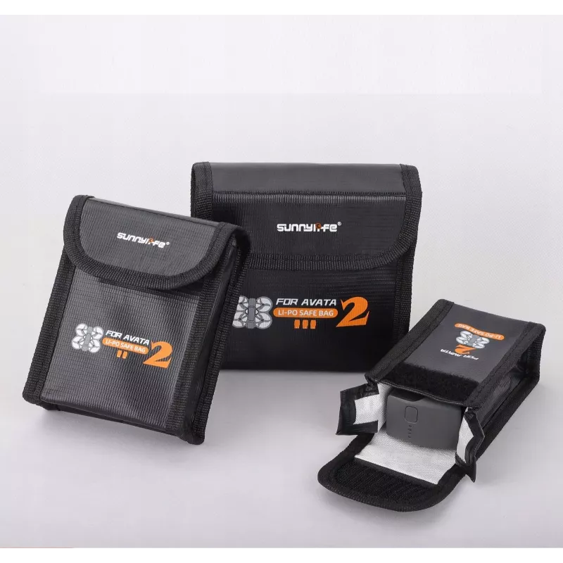 Sunnylife borsa ignifuga per 3x batterie DJI Avata 2 AT2-DC783-3