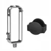 SUNNYLIFE Supporto a telaio con 2 attacchi cold shoe e copriobiettivo in silicone per Insta360 X4 (nero)