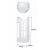 SUNNYLIFE Set copriobiettivo in silicone e custodia per Insta360 X4 - bianco