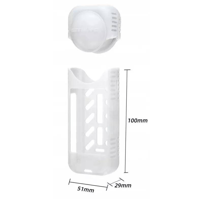 SUNNYLIFE Set copriobiettivo in silicone e custodia per Insta360 X4 - bianco