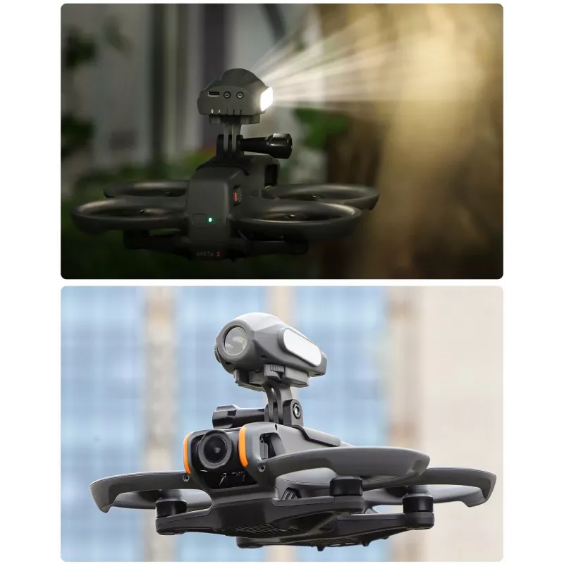SUNNYLIFE Supporto per fotocamera per DJI Avata 2, GoPro e filettatura da 1/4