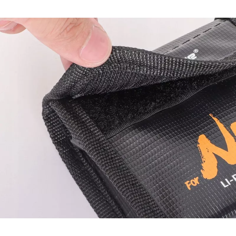 Borsa ignifuga per batterie LiPo SUNNYLIFE per DJI Neo / Neo 2, contiene 3 batterie, nero