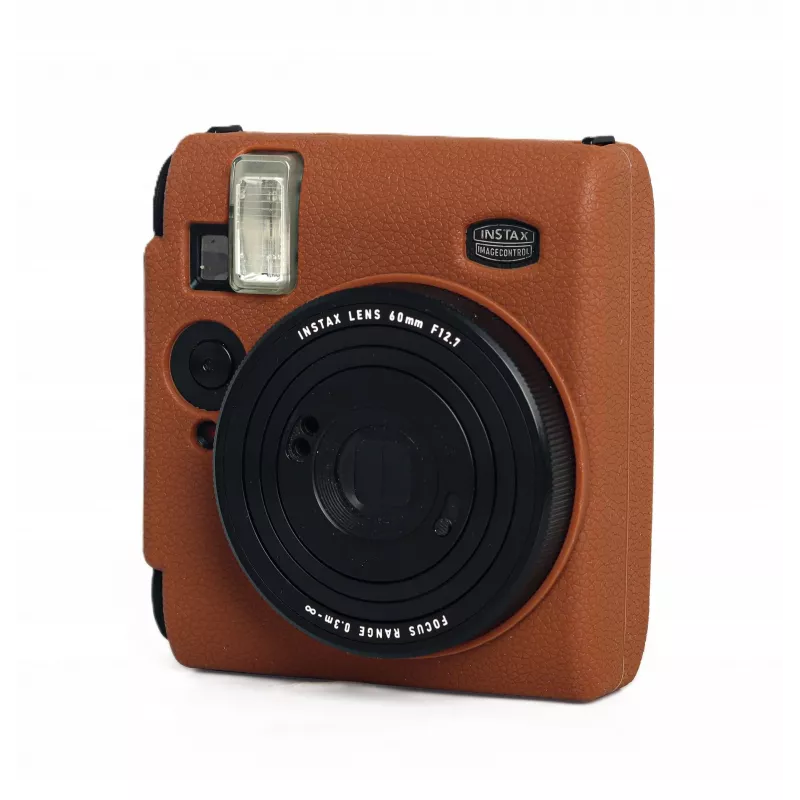Custodia protettiva in silicone LOVEINSTANT per Fujifilm Instax Mini 99 - marrone