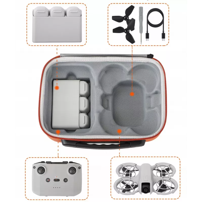 Borsa SUNNYLIFE per DJI Neo, controller e accessori - arancione / NE-B864