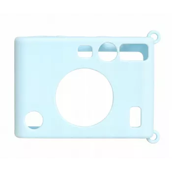 Custodia protettiva in silicone LOVEINSTANT per fotocamera Fujifilm Instax Mini Evo - blu