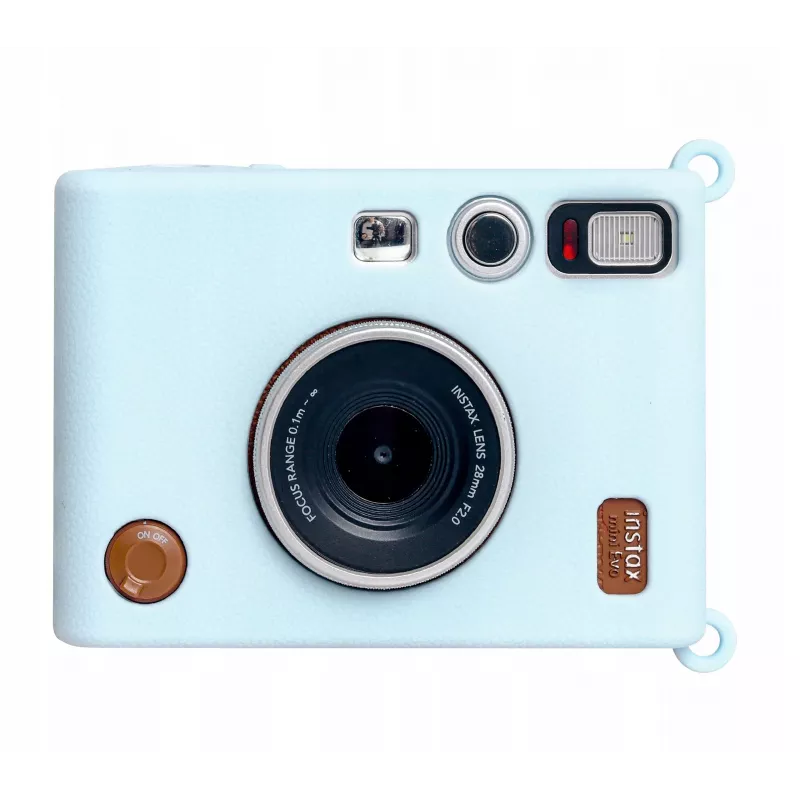Custodia protettiva in silicone LOVEINSTANT per fotocamera Fujifilm Instax Mini Evo - blu