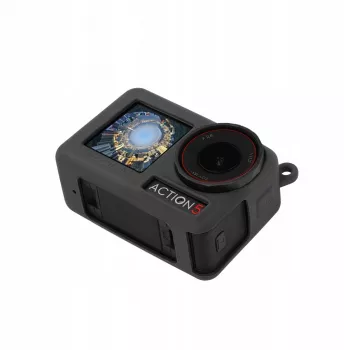 Custodia protettiva in silicone con laccetto SUNNYLIFE per DJI Osmo Action 5 Pro / OA5-BHT885
