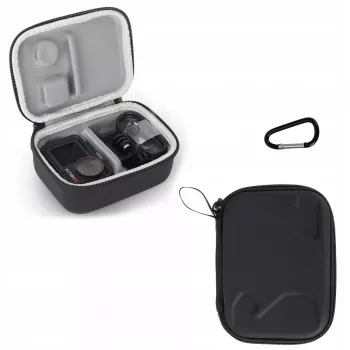 Custodia protettiva da trasporto SUNNYLIFE per DJI Osmo Action 3, 4, 5 Pro - guscio rigido in EVA, antiurto, nero