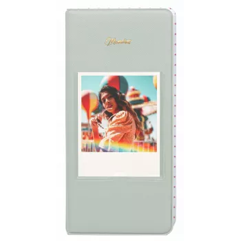 LOVEINSTANT Album fotografico 64 foto per Fuji Instax Wide, Square, Polaroid 600, SX-70, Now - verde