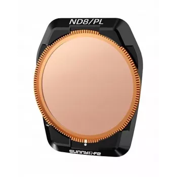 SUNNYLIFE Filtro ibrido 2-in-1 polarizzante PL + grigio ND8 per DJI Air 3S / 3 + custodia Fi923-8p