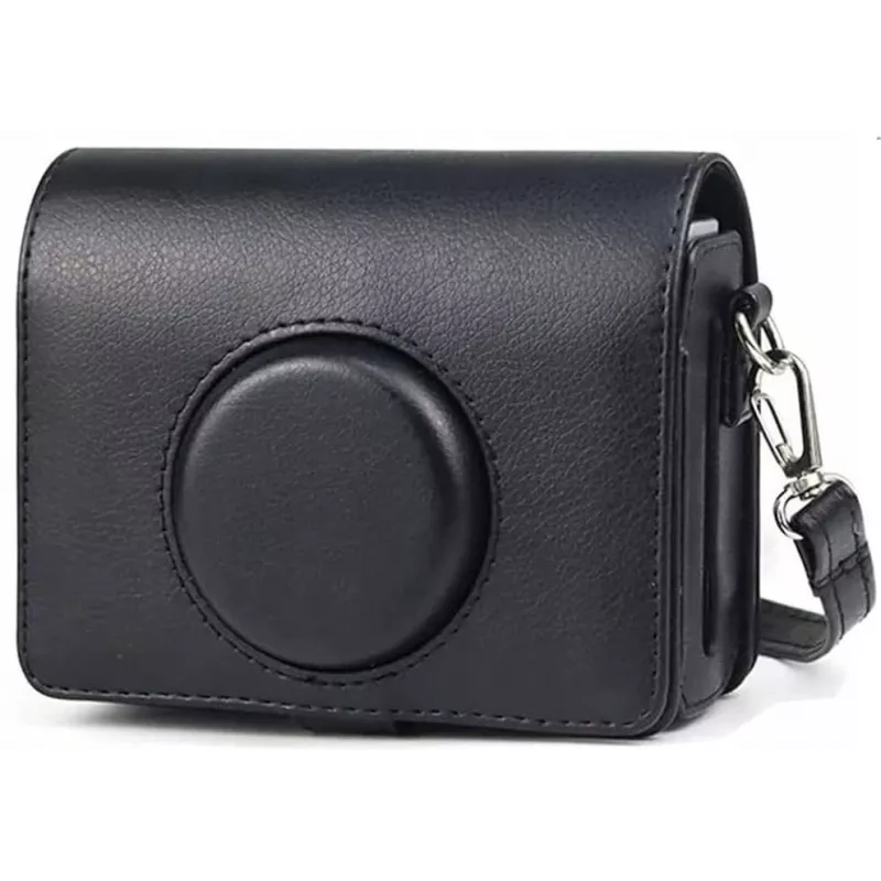 LOVEINSTANT Kit 2-in-1 custodia protettiva e vetro temperato per protezione schermo per Fujifilm Instax Mini Evo - nero