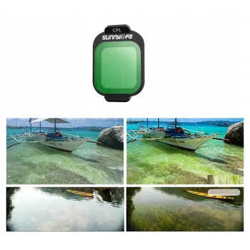 SUNNYLIFE Filtro polarizzante CPL per drone DJI Flip + custodia protettiva Fi963