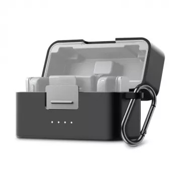 PULUZ Custodia protettiva in silicone per custodia di ricarica DJI Mic Mini - nero