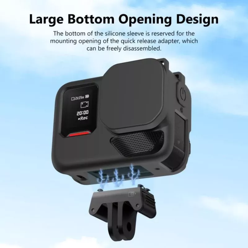 PULUZ Custodia protettiva in silicone per Insta360 Ace Pro 2 - nero