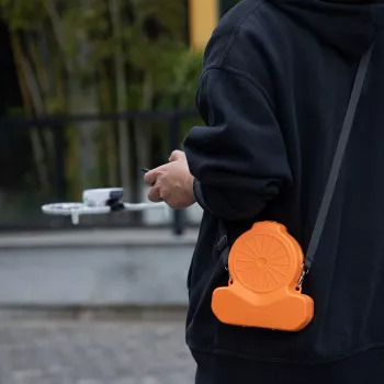 SUNNYLIFE Custodia rigida borsa per DJI Flip drone con cinghia - arancione / FP-SN953-C