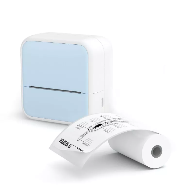 LOVEINSTANT S1 Stampante termica Bluetooth per foto, adesivi, note, etichette, 53mm, 203dpi, blu