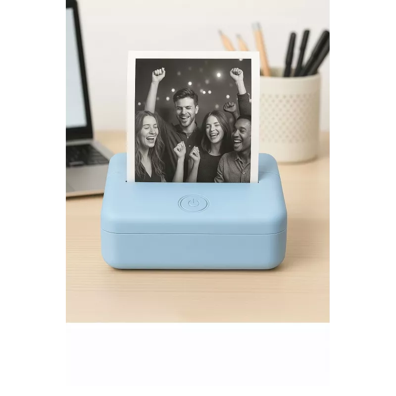 LOVEINSTANT X6 Stampante termica Bluetooth per foto, adesivi, note, etichette, app IA, blu