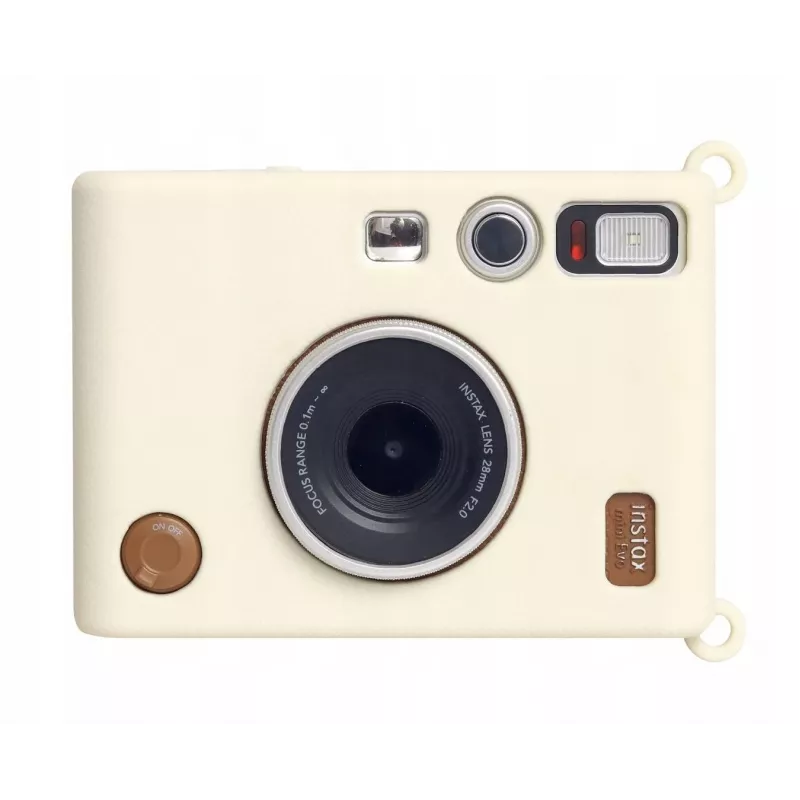 LOVEINSTANT custodia in silicone per Fujifilm Instax Mini Evo - bianco