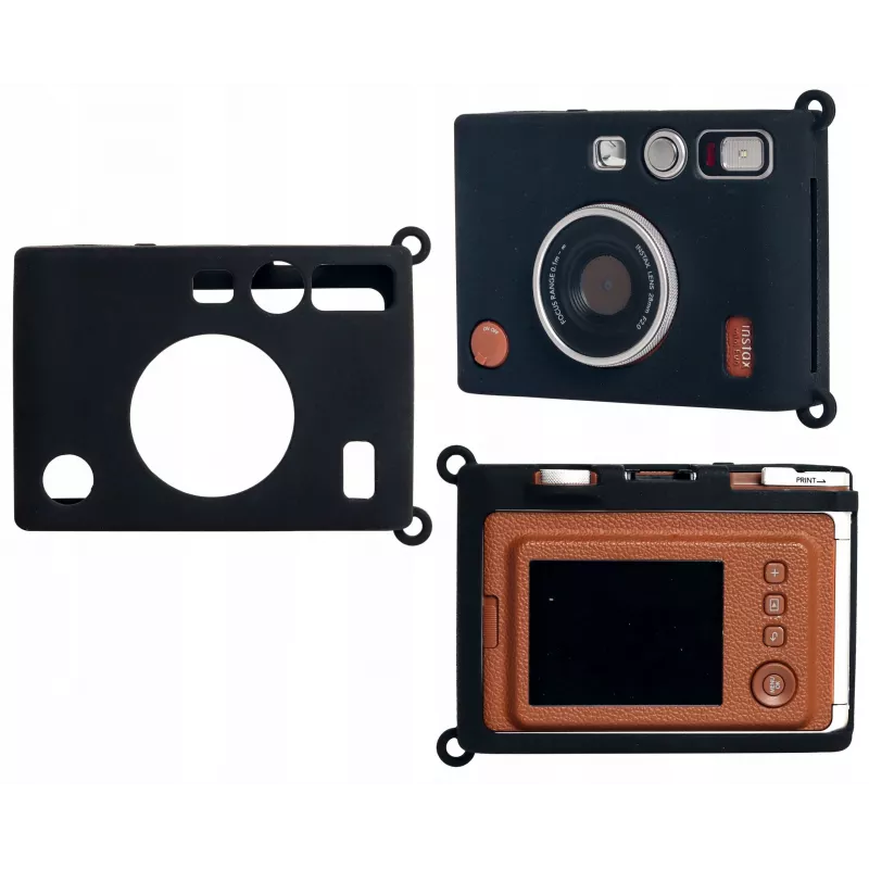 LOVEINSTANT custodia in silicone per Fujifilm Instax Mini Evo - nero