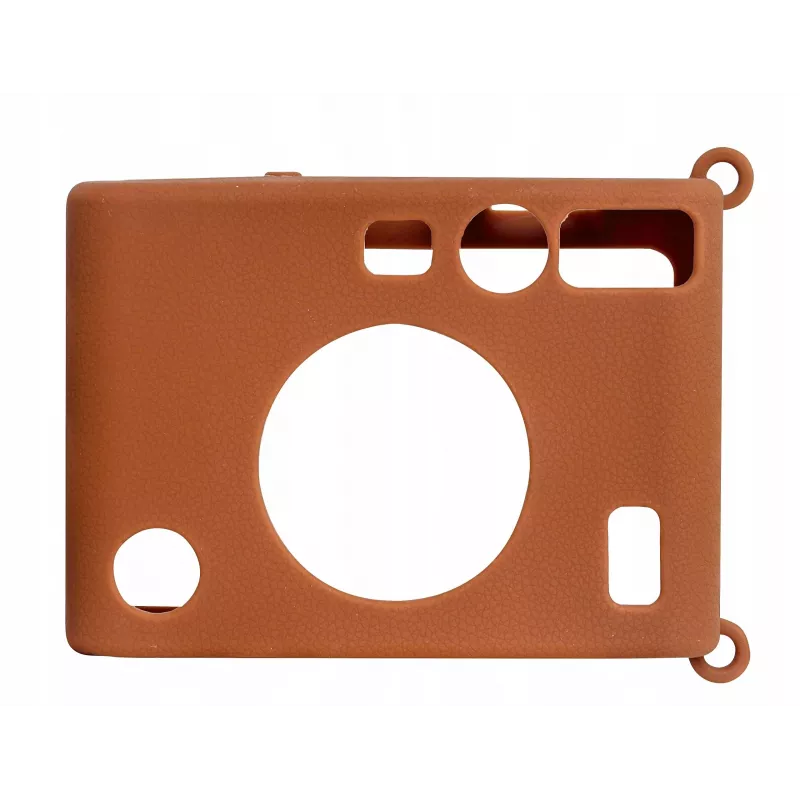 LOVEINSTANT custodia protettiva in silicone per Fujifilm Instax Mini Evo - marrone