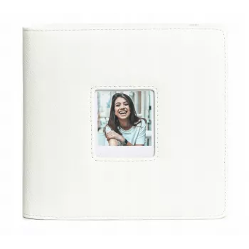 LOVEINSTANT album fotografico per Polaroid Go – 36 fogli, 288 foto, pelle PU bianca
