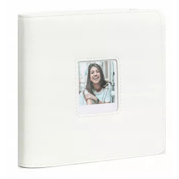 LOVEINSTANT album fotografico per Polaroid Go – 36 fogli, 288 foto, pelle PU bianca