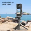 PULUZ custodia protettiva con supporto a cornice con 2 supporti slitta fredda e copriobiettivo per Insta360 X4 (PU981B)
