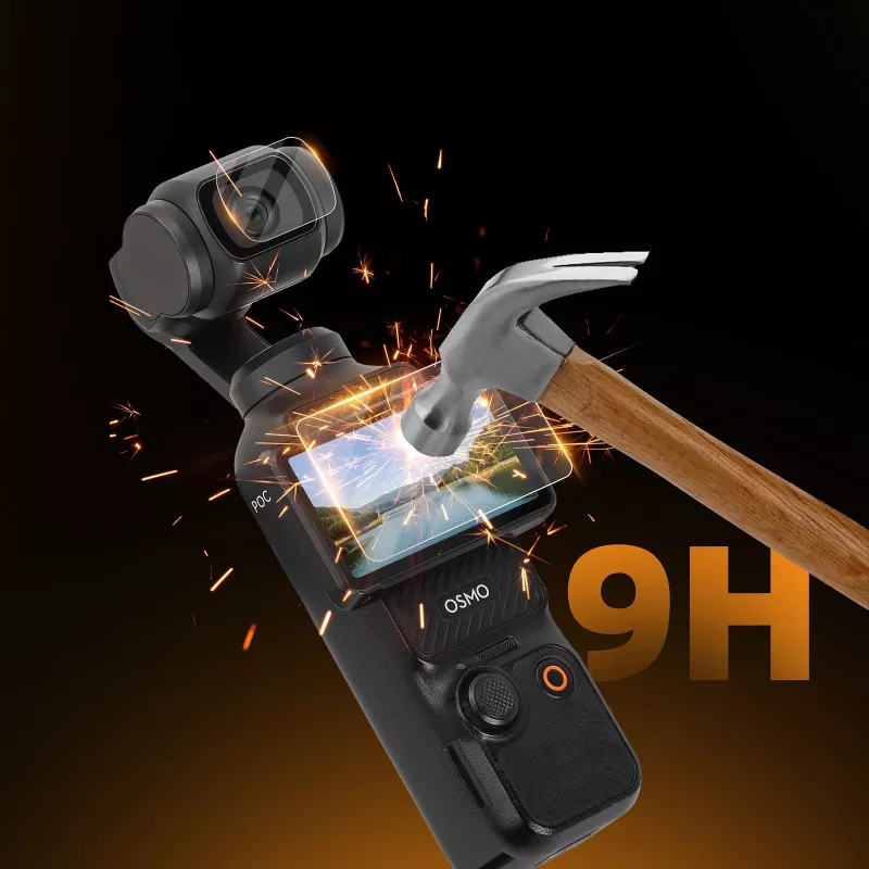 SUNNYLIFE set protezione schermo e lenti con rivestimento AR per DJI Osmo Pocket 3 - vetro temperato 9H