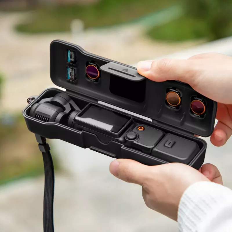 SUNNYLIFE custodia rigida da trasporto per DJI Osmo Pocket 3 e accessori, nero