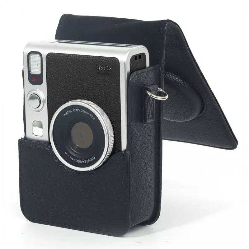 LOVEINSTANT Case Cover Bag per Fujifilm Instax Mini Evo nero / verticale
