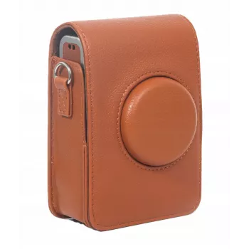 LOVEINSTANT Custodia protettiva per Fujifilm Instax Mini Evo - marrone (verticale)