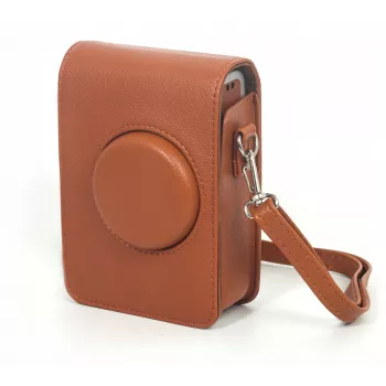LOVEINSTANT Custodia protettiva per Fujifilm Instax Mini Evo - marrone (verticale)