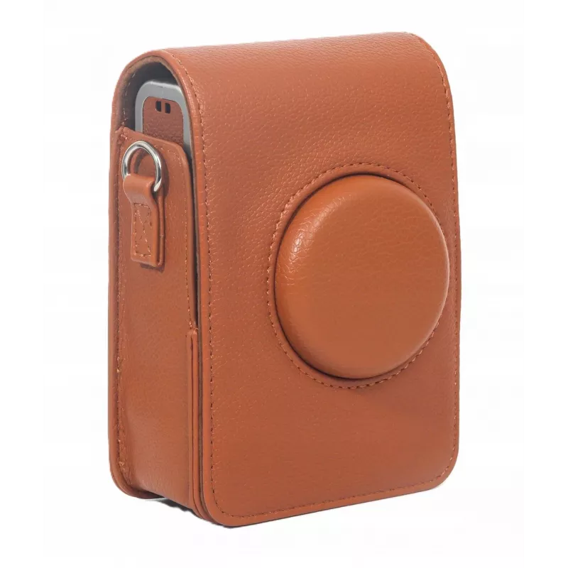 LOVEINSTANT Custodia protettiva per Fujifilm Instax Mini Evo - marrone (verticale)