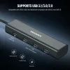 NEEWER PS020E Hub USB-C 4-in-1 con 5x USB-C 10Gbps 100W PD, supporto con slitta a freddo e filettatura da 1/4