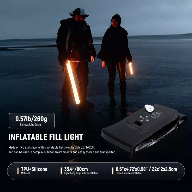 NEEWER GC21B luce tubolare LED gonfiabile Bi-Color 21W 2500mAh