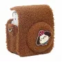 LOVEINSTANT custodia protettiva per Fujifilm Instax Mini 12 - design cane in peluche - marrone