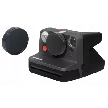 LOVEINSTANT tappo obiettivo in alluminio per Polaroid Now Now+ nero